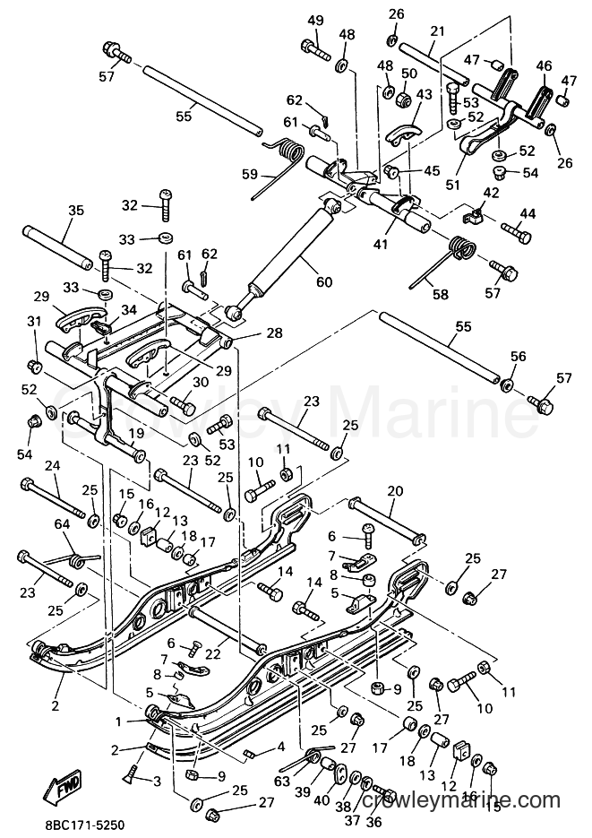 1995 Snowmobile BR250L - BR250L (8BC2) [030] - TRACK SUSPENSION 2