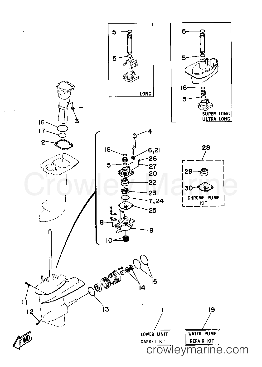 Yamaha Motors C30ELRT - REPAIR KIT 2