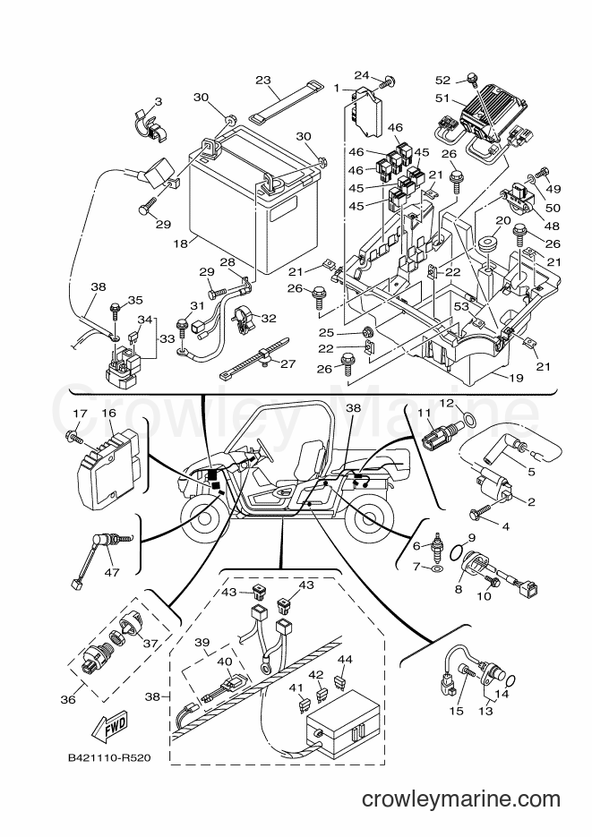 Yamaha Motors YXM700E (B427) [010] - ELECTRICAL 1
