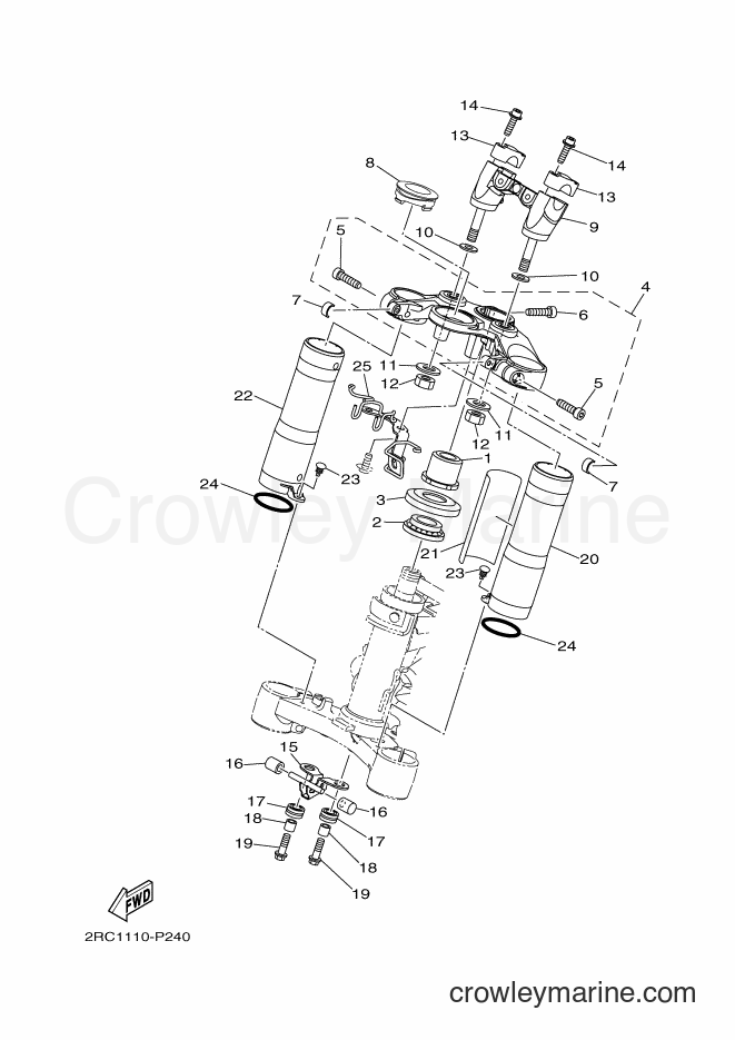 2015 Street Bike FZ07F - FZ07F (2RC3) [010] - STEERING