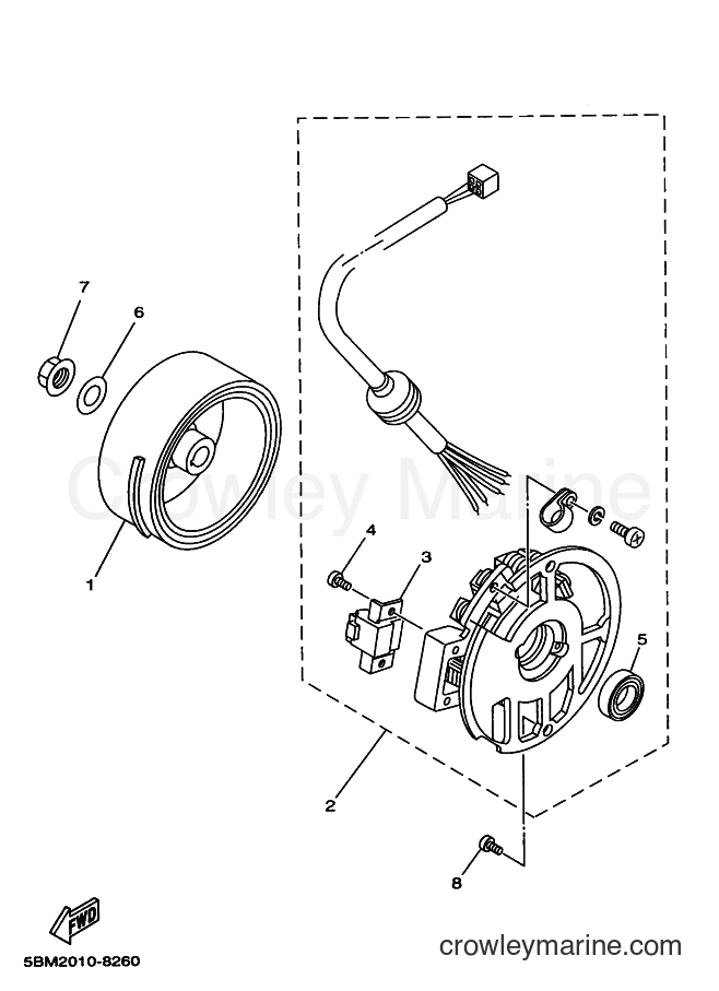 1998 Scooter YV50 - YV50 (5BM2) [020] - GENERATOR