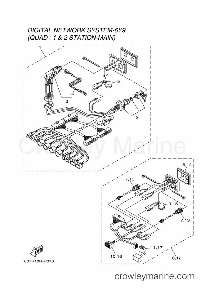 Yamaha Motors RIGGING REMOCON-2017 (601R) [010] - SWITCH & PANEL 15
