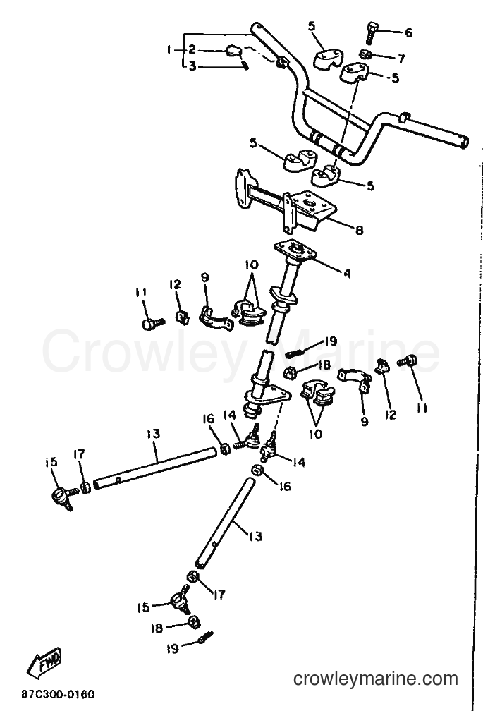1991 Snowmobile SV125 - SV125 (87C2) [010] - STEERING
