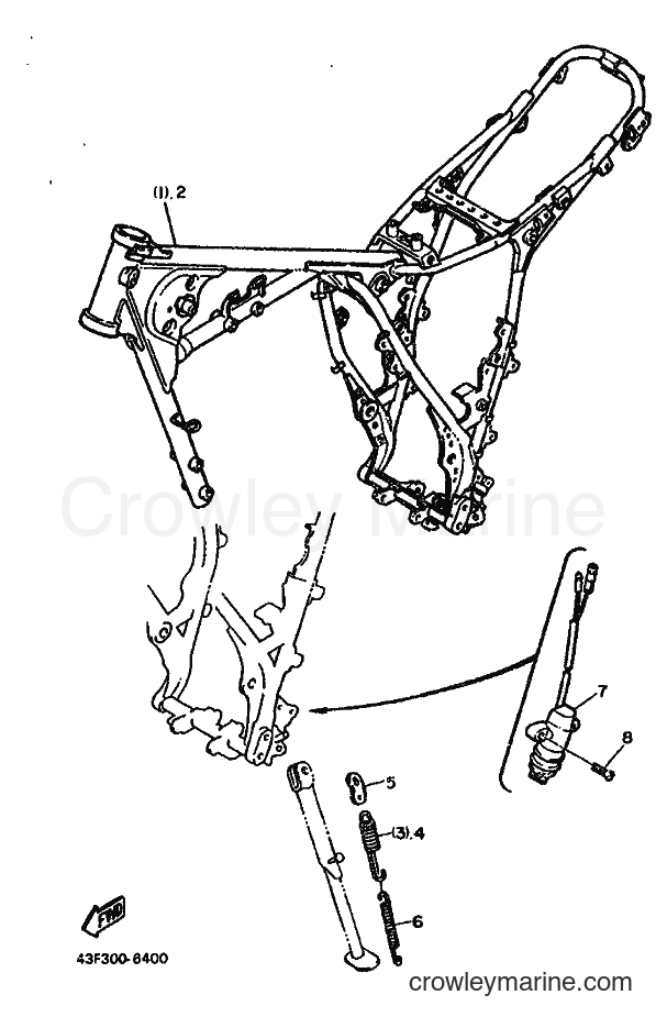Yamaha Motors XT600 (43F) [999] - ALTERNATE FOR CHASSIS