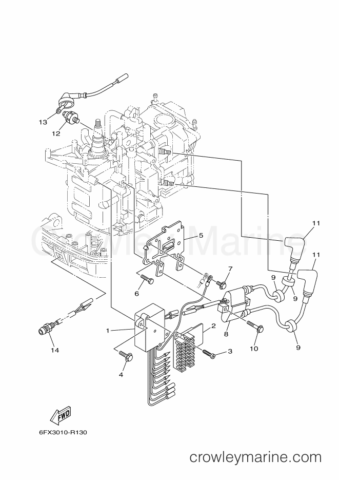 Yamaha Motors FT8GMHX (6FX3) [080] - ELECTRICAL 1