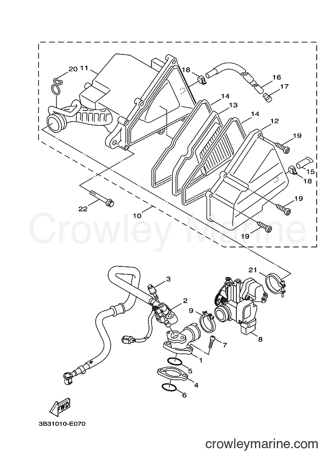 Yamaha Motors XF50 (15P2) [010] - INTAKE