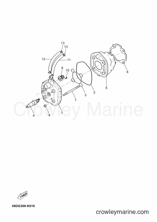Yamaha Motors CS50Z (49DN) [020] - CYLINDER
