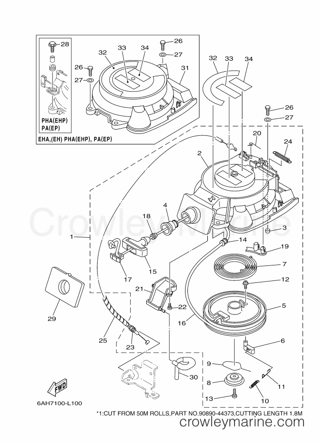 Yamaha Motors F20SMHA-Y12 (6AH7) [100] - STARTER