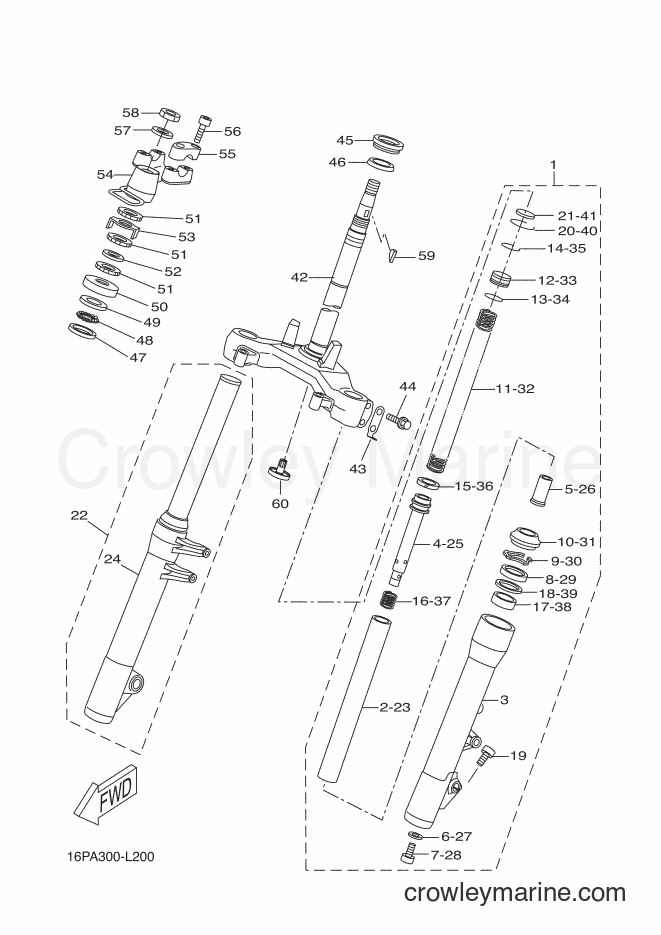 Yamaha Motors VP250 (5B2B) [030] - STEERING