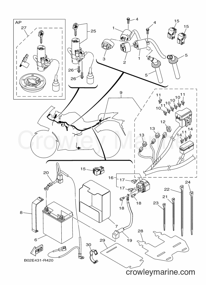 2016 Sport Bike YZF-R3A - YZF-R3A (B02E) [010] - ELECTRICAL 1