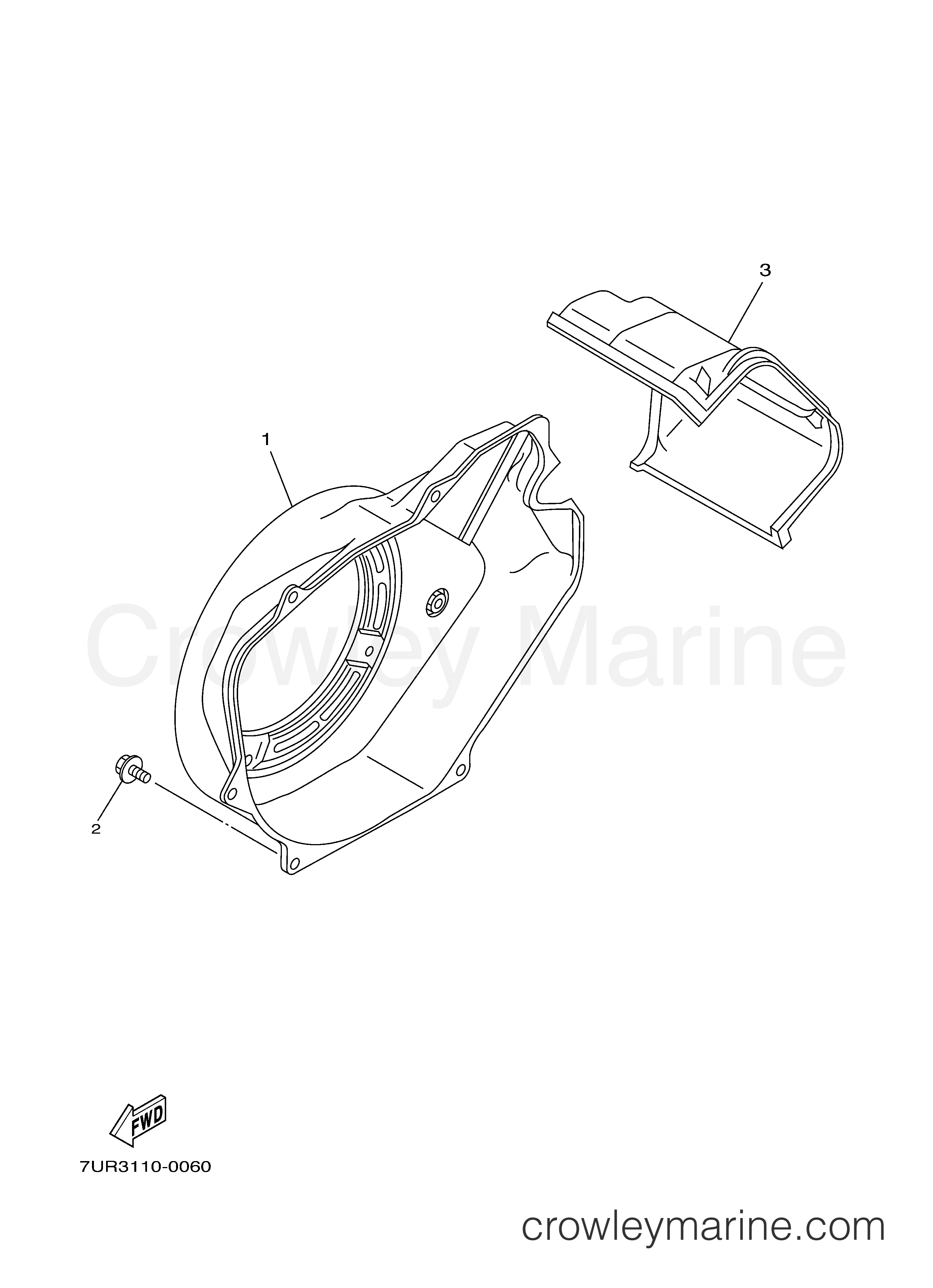 Yamaha Motors MZ360KHVA2 - AIR SHROUD STARTER