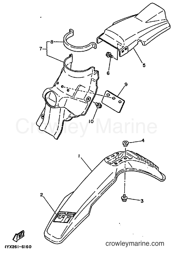 1991 Dirt Bike DT175 - DT175 (3FJ4) [010] - FENDER