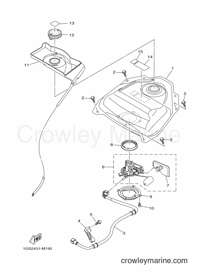 2013 Scooter AF115FX - AF115FX (1GS2) [010] - FUEL TANK