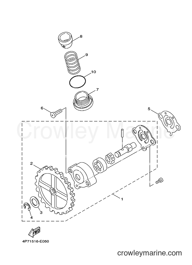 2009 Scooter XC125E - XC125E (4P75) [010] - OIL PUMP