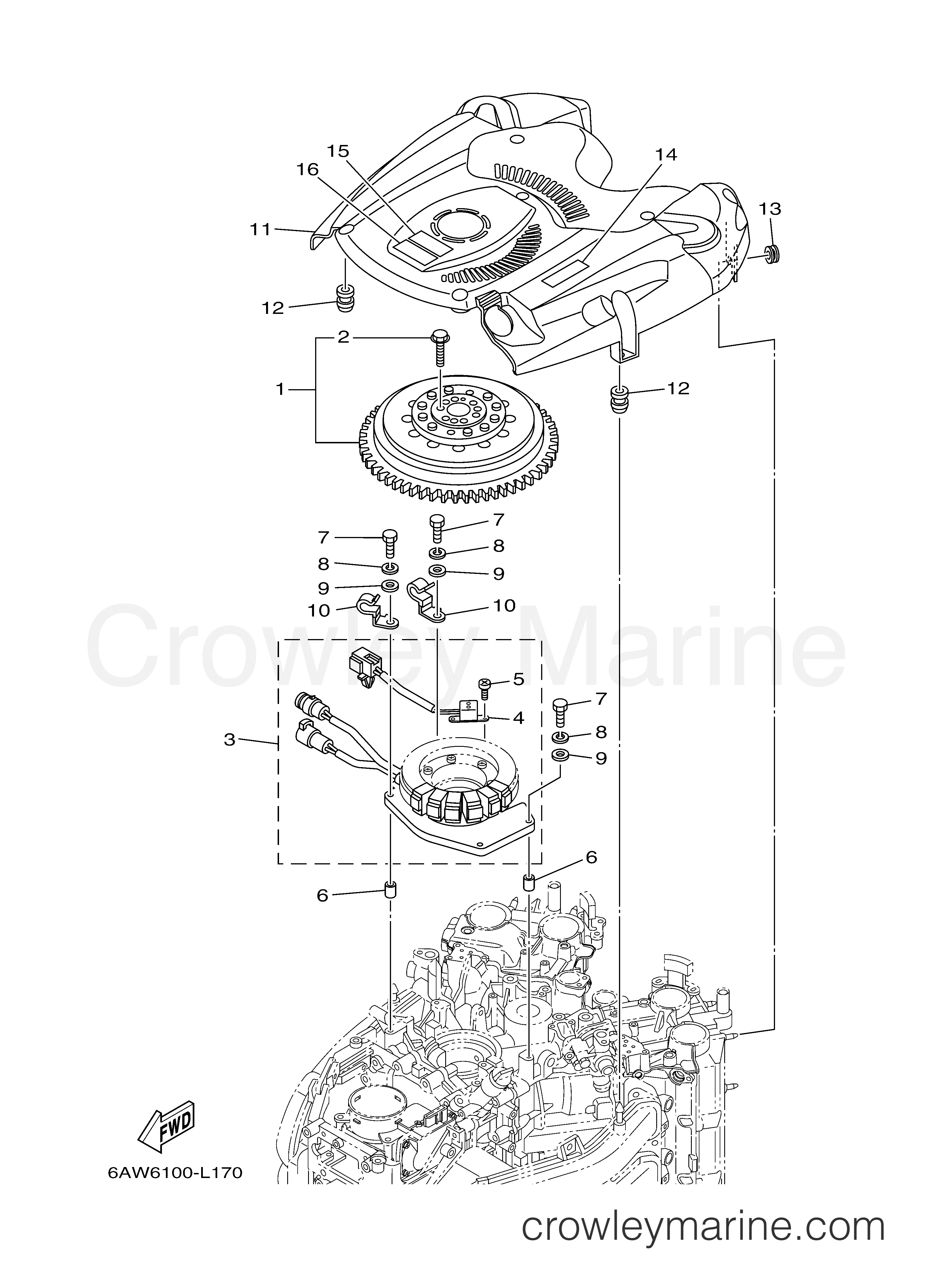 Yamaha Motors F350UCB - GENERATOR