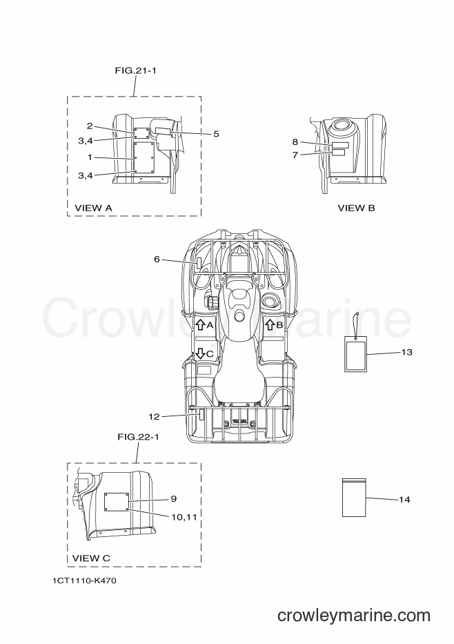 2012 ATV YFM450FWA - YFM450FWA (1CUA) [010] - EMBLEM & LABEL 1