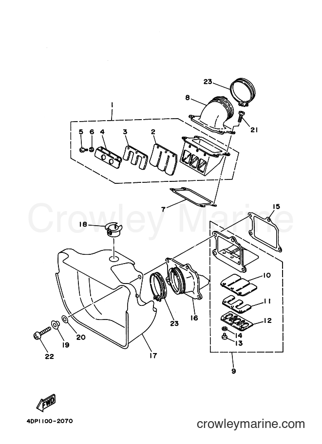 1995 Street Bike TZ250 - TZ250 (4DP4) [010] - INTAKE