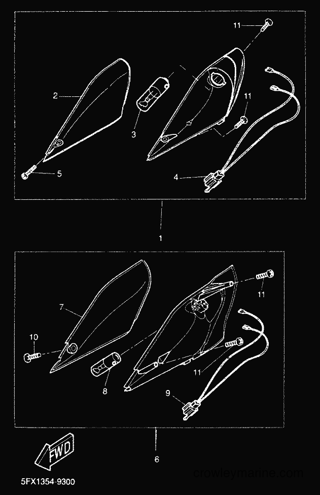 2000 Scooter CW50RS - CW50RS (5FXE) [010] - LUZ DE DESTELLADOR