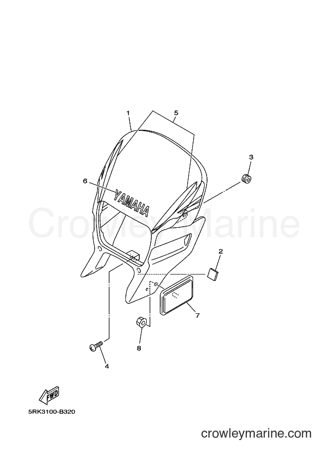 2006 Dirt Bike XT225 - XT225 (5RKE) [010] - COWLING 1