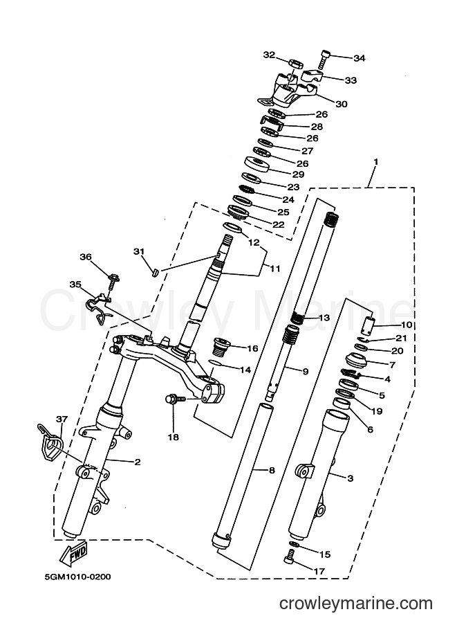 Yamaha Motors YP250A (5GM5) [010] - STEERING