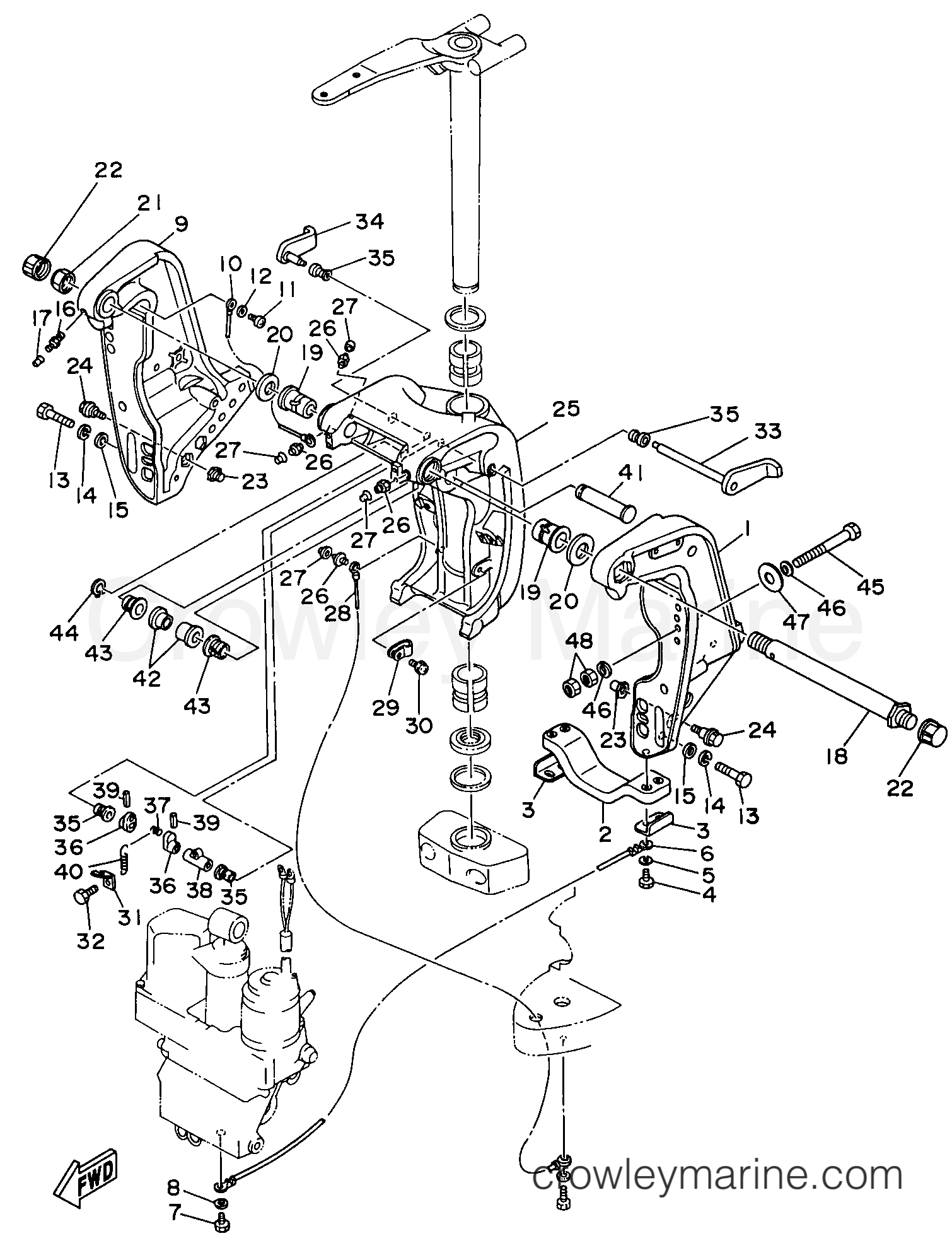 Yamaha Motors C150TLRU - BRACKET 1