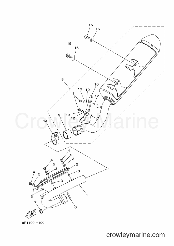 2009 ATV YFZ450R - YFZ450R (18P6) [010] - EXHAUST
