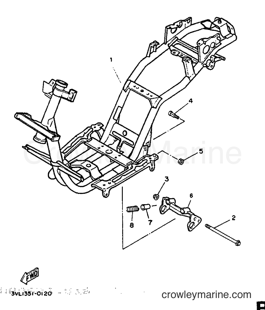 Yamaha Motors CW50 (4BX2) [999] - FRAME