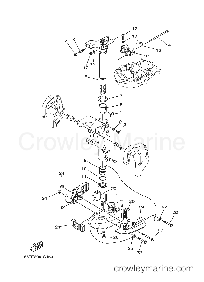 Yamaha Motors (E)40X (66TE) [260] - BRACKET 2