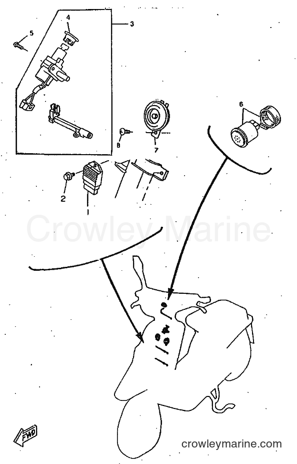 1998 Scooter CW50RSP - CW50RSP (4URF) [010] - ELECTRICAL 1