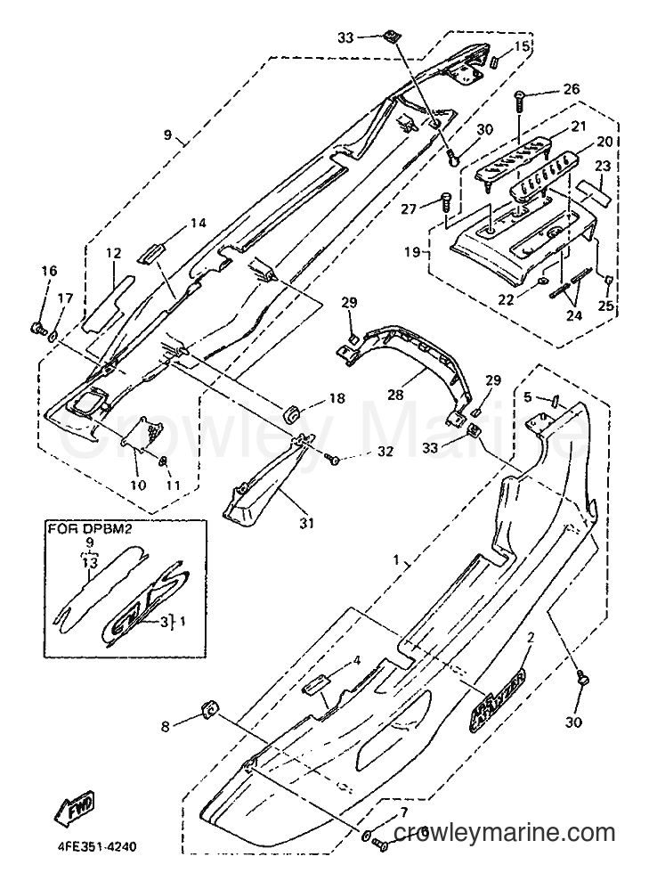 1994 Street Bike GTS1000A - GTS1000A (4FE3) [99A] - SIDE COVER