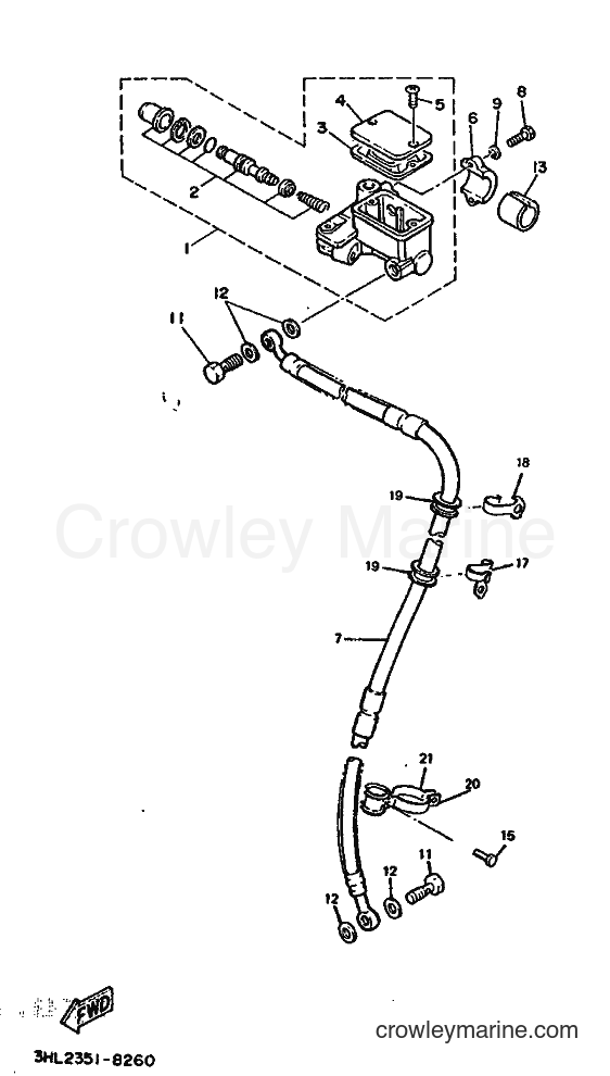 1995 Scooter DT50R - DT50R (4CT4) [999] - FRONT MASTER CYLINDER