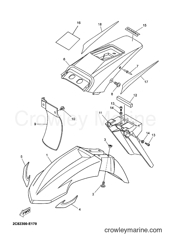 2006 Dirt Bike DT125X - DT125X (2C82) [060] - FENDER