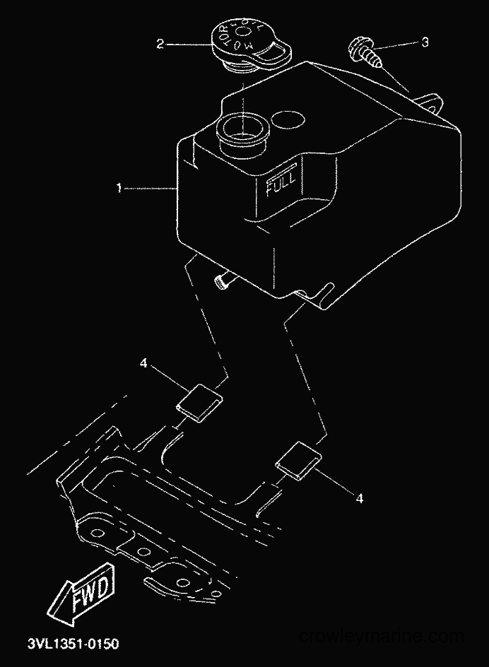 2000 Scooter CW50 - CW50 (5HG4) [010] - OIL TANK
