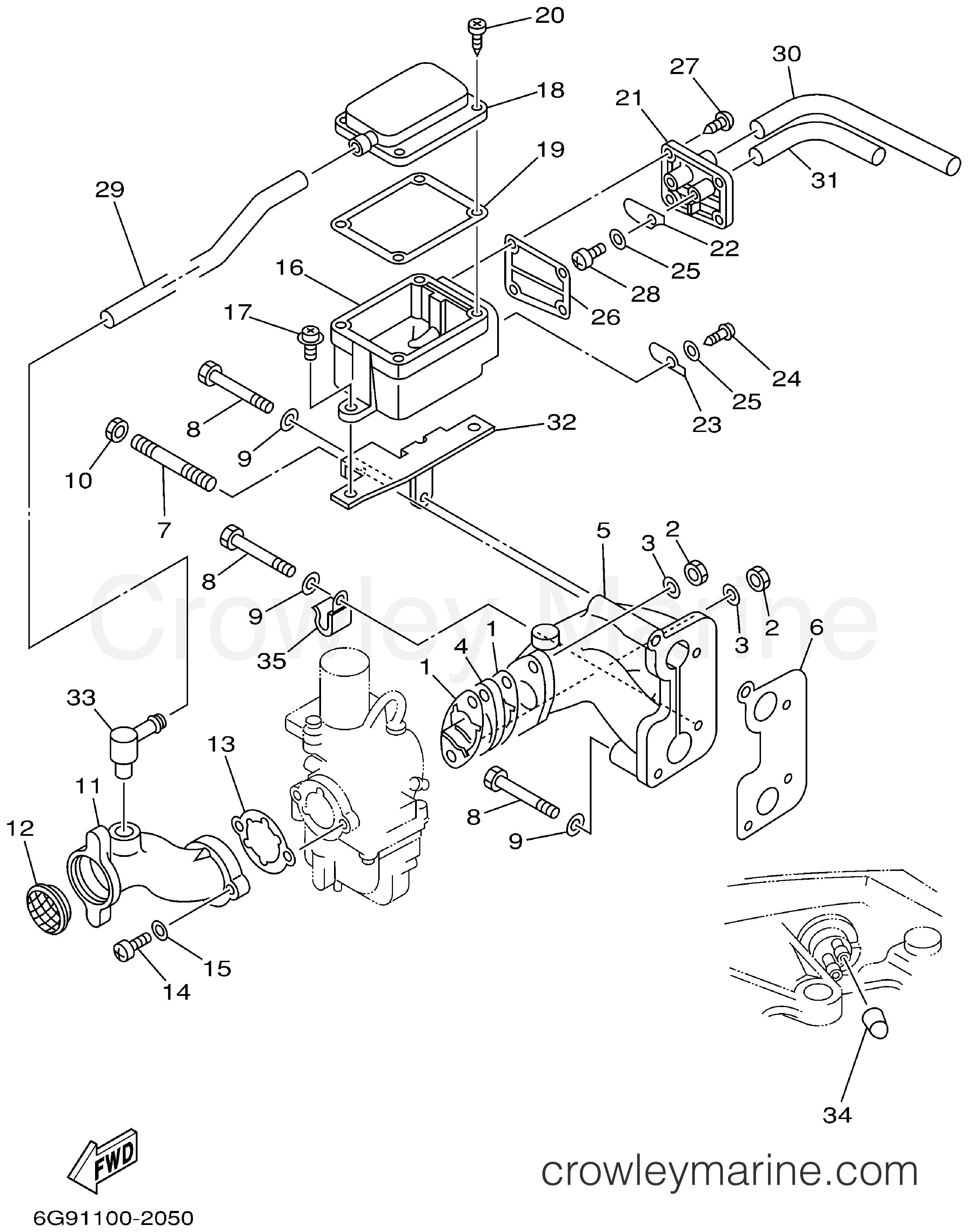 Yamaha Motors F9.9MLHA - INTAKE