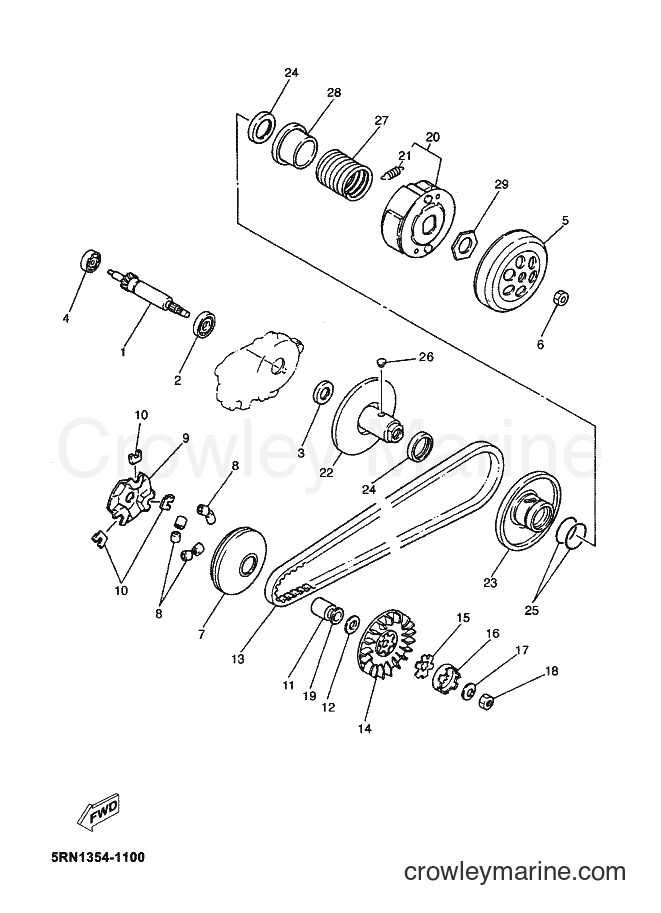 Yamaha Motors YN50M (5RNS) [010] - CLUTCH