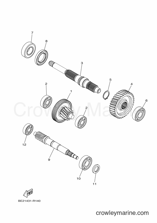 Yamaha Motors MWS150-C (BE21) [010] - TRANSMISSION