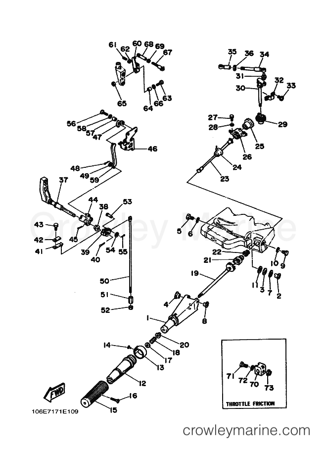 Yamaha Motors 9.9D (6E7) [030] - STEERING
