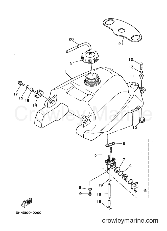 1993 ATV YFM400FW - YFM400FW (4GB2) [010] - FUEL TANK