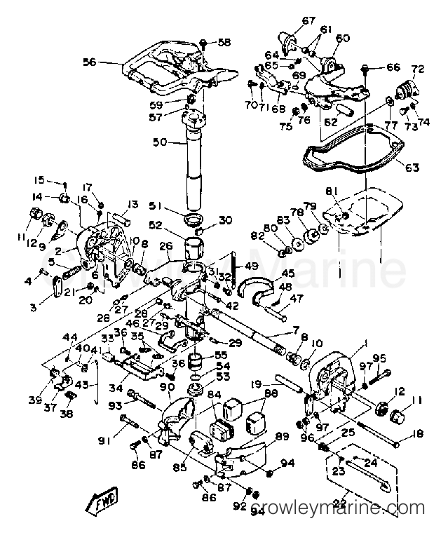 Yamaha Motors C30ELRQ - BRACKET 1