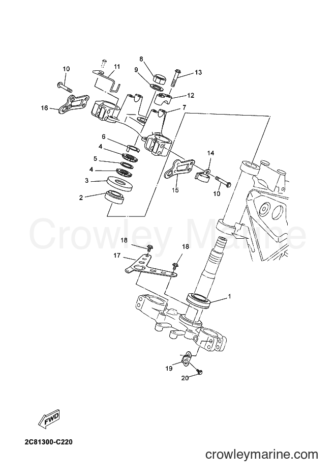 2006 Dirt Bike DT125X - DT125X (2C82) [030] - STEERING