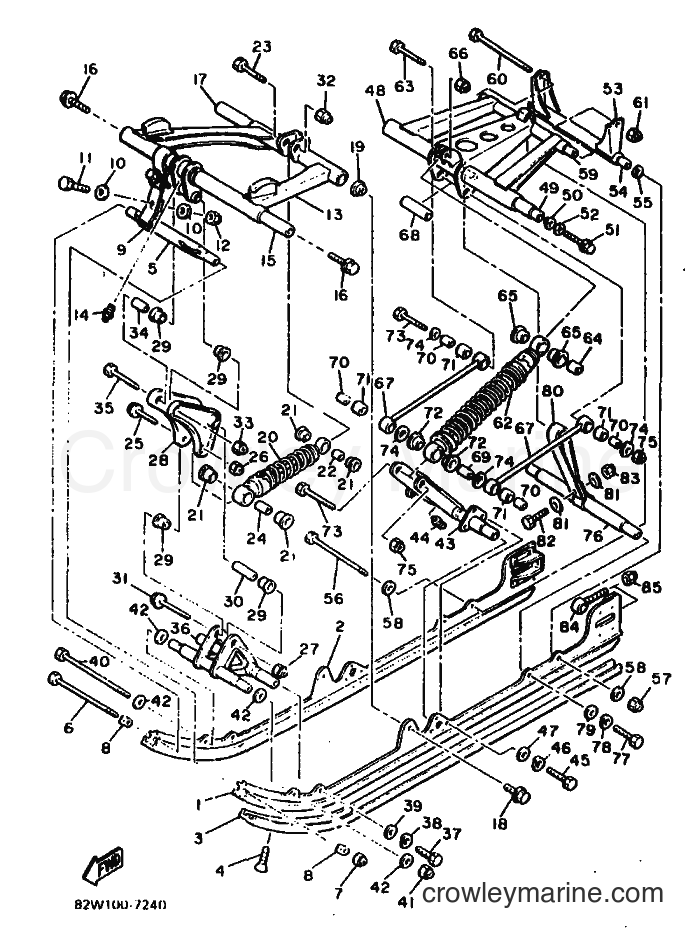 1991 Snowmobile SR540 - SR540 (88U1) [010] - TRACK SUSPENSION 2