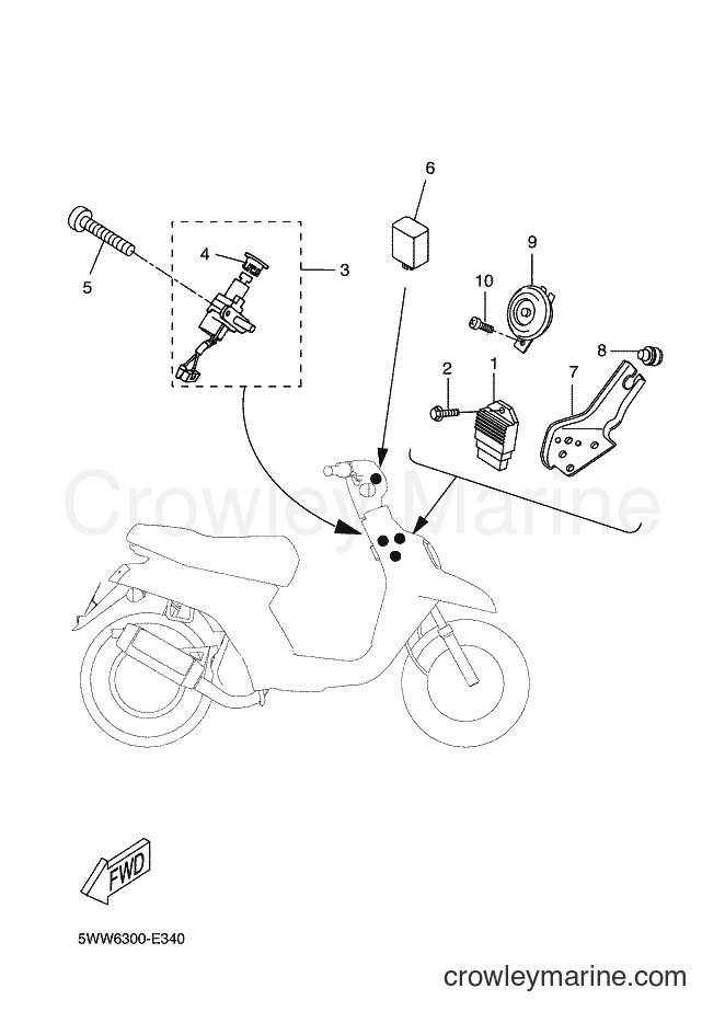 Yamaha Motors CW50L (2B6F) [030] - ELECTRICAL 1