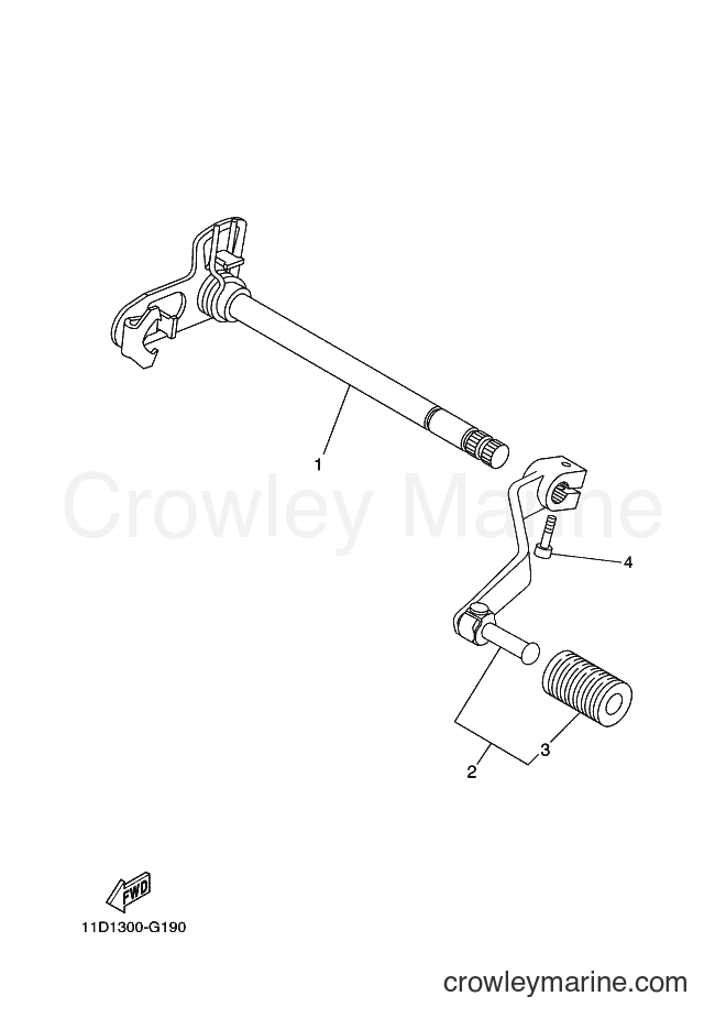 2009 Dirt Bike XT660Z - XT660Z (11D2) [030] - SHIFT SHAFT