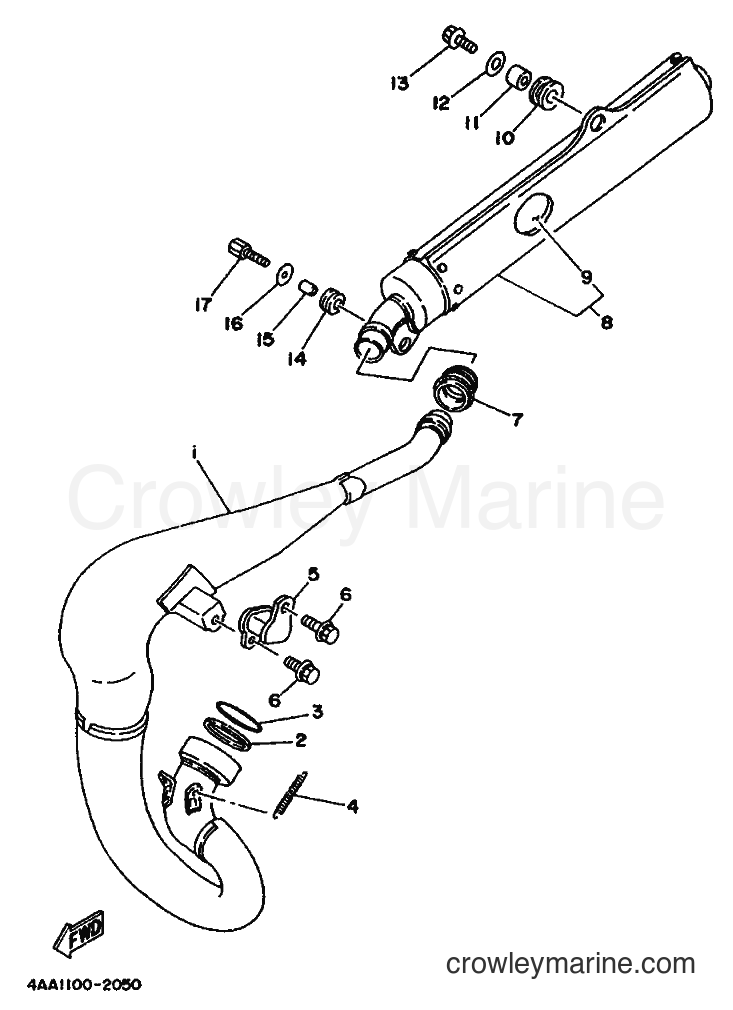 Yamaha Motors WR500Z (4AA1) [999] - EXHAUST