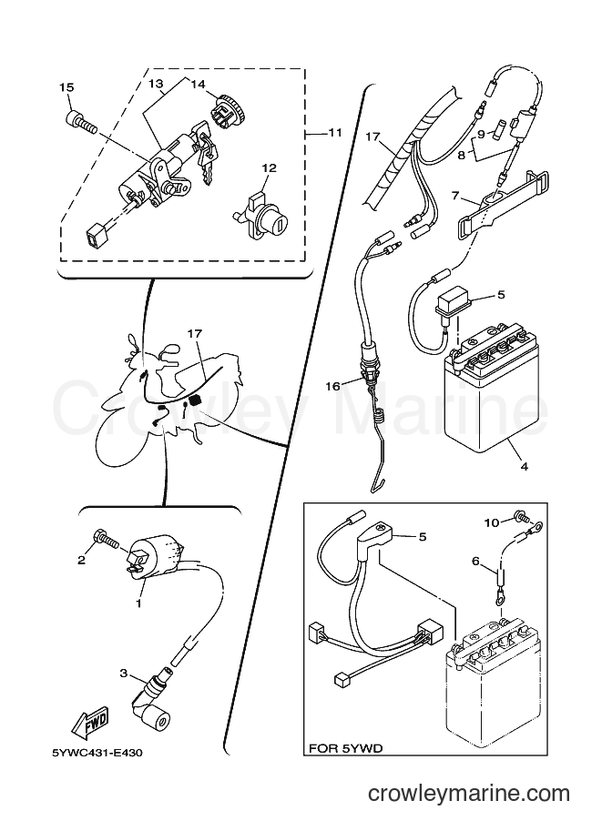 Yamaha Motors JCA-110E (5YWE) [010] - ELECTRICAL 1