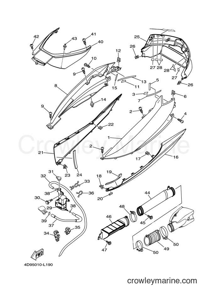 2014 Maxi-Scooter YP250 - YP250 (4D96) [010] - SIDE COVER
