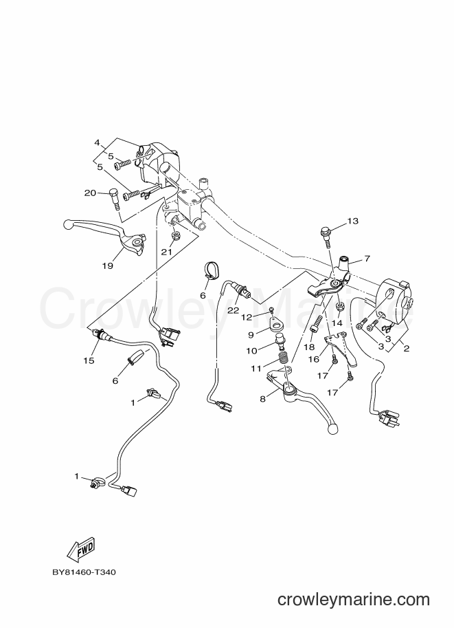2018 Scooter LNX125-R - LNX125-R (BY82) [010] - HANDLE SWITCH & LEVER
