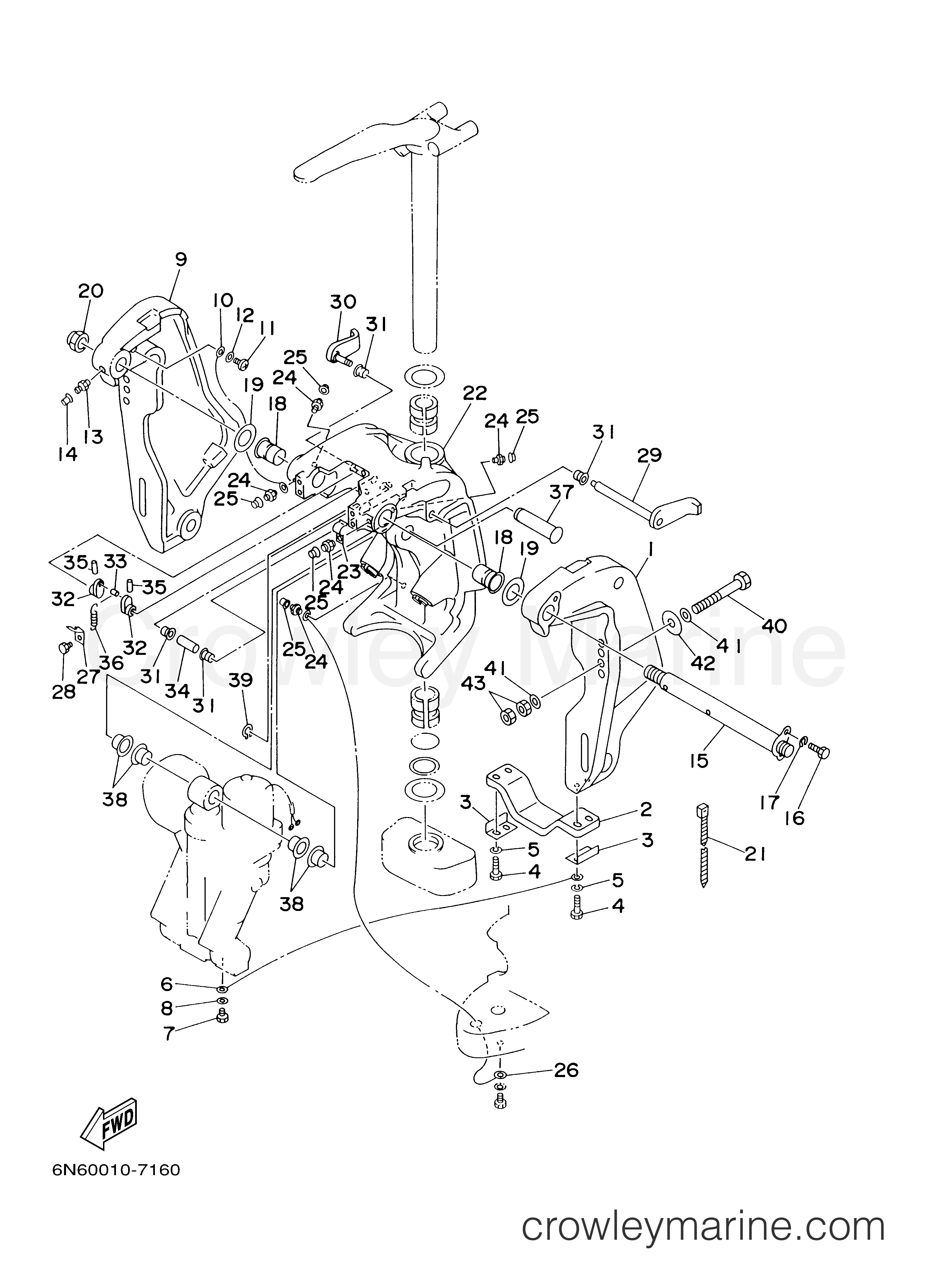Yamaha Motors SX200TXRC - BRACKET 1