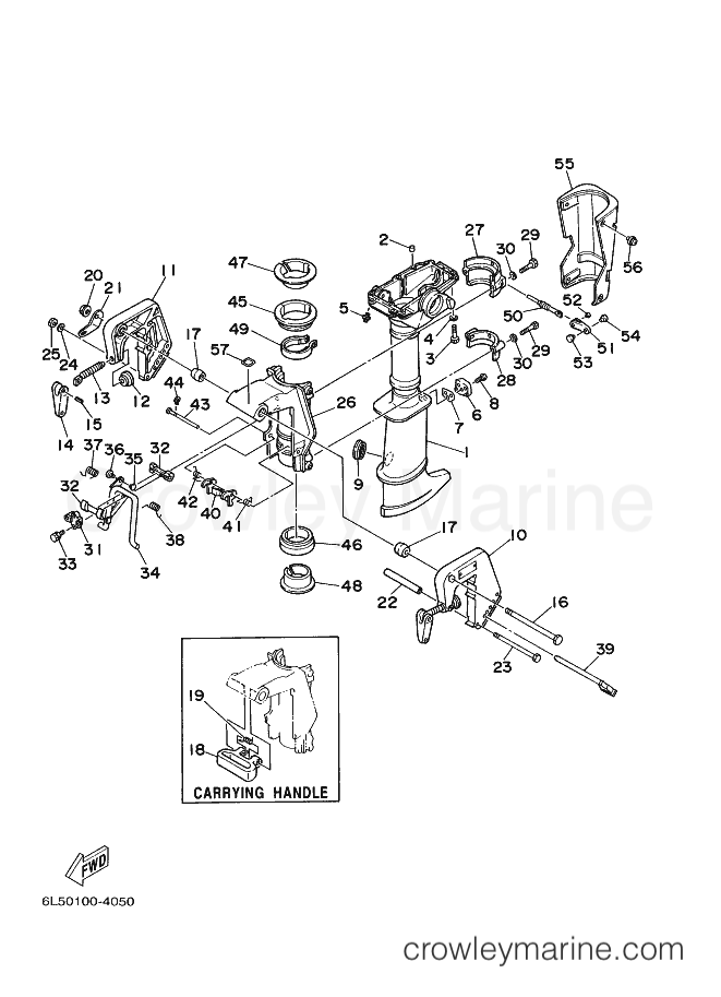 Yamaha Motors 3A '07 (6L56) [120] - UPPER CASING & BRACKET