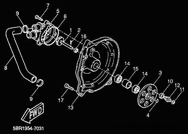 2000 Scooter YQ50L - YQ50L (5HEV) [010] - WATER PUMP